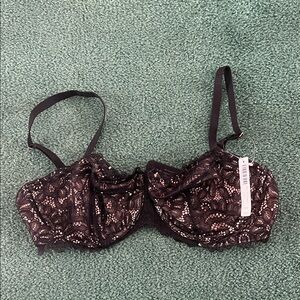 Soma Black Lace balconette Bra